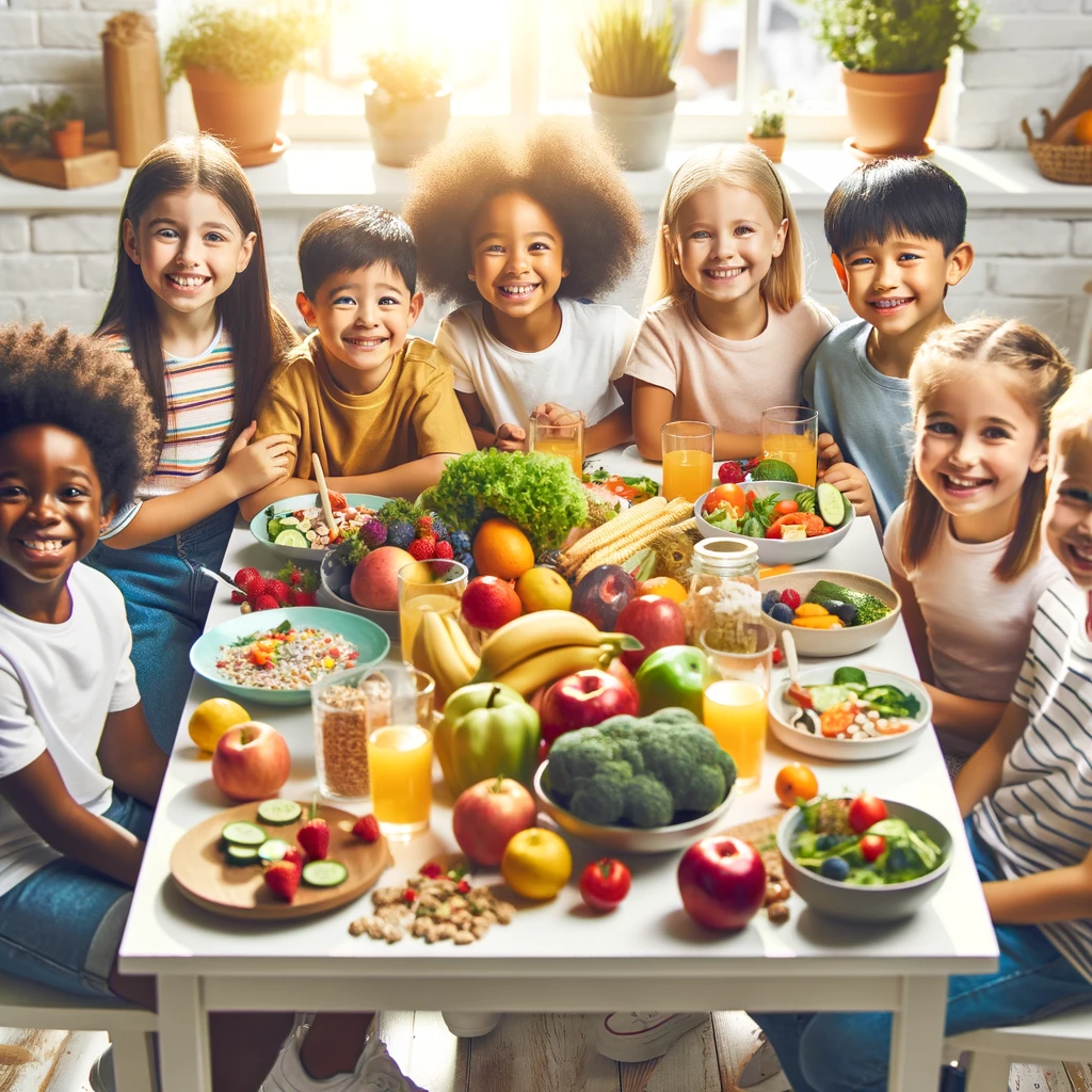 gesundes Obst und Gemüse für Kinder